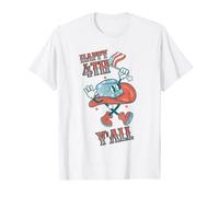 Happy 4th Y'all Funny Western Retro 4th of July T-Shirt