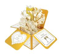 Happy 5 Year Wedding Anniversary Pop Up Greeting Card for Him Him Large 3D 5 Years Together Gift for Wife, Best 5 Years Married Gift Idea for Him Her Couples