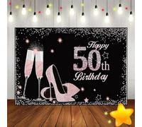 Happy 50th Birthday Background Custom Backdrop Golden Photography Backdrops for Festivals The Breath of Youth Photo Man Decoration Girl Vinyl