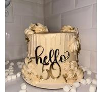 Happy 50th Birthday Cake Topper,50th Birthday Decoration,Cheers to 50 Years Birthday Cake Pick for Happy 50th Birthday Anniversary Party Cake Decorations Supplies