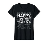 Happy 52 Years Old for Engineers Mathematicians Nerds Geeks Value Graphic T-Shirt, Women, Black, XS