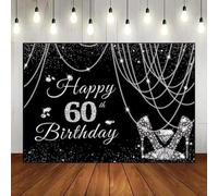 Happy 55/60th Birthday Photo Background for Important daysSweet Decoration Princess Photography Golden Backdrops Queen Smash Cake Red Game Party