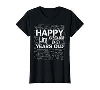 Happy 56 Years Old for Engineers Mathematicians Nerds Geeks Value Graphic T-Shirt, Women, Black, XS
