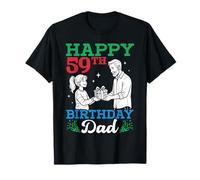 Happy 59th Birthday Dad 59 Years Old Bday Party and Daughter T-Shirt