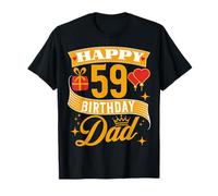 Happy 59th Birthday Dad Birthday 59 Years Old T-Shirt