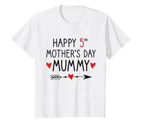 Happy 5th Mothers Day Mummy, 5th Mother's Day For Boys Girls T-Shirt