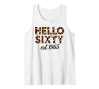 Happy 60th Birthday 60-Year-Old Hello Sixty Est 1965 Women Tank Top
