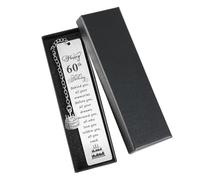 Happy 60th Birthday Bookmark with Gift Box Inspirational Bookmarks for Women Men Presents for Dad Mum Auntie Uncle Sister Best Friends Bestie Encouragement Bookmarks for Women Friendship Gifts