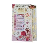 HAPPY 60TH BIRTHDAY CARD WITH WORLD FACTS AND EVENTS THAT TOOK PLACE THE YEAR YOU WERE BORN. CARD SIZE IS 13X19CM