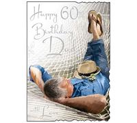 Happy 60th Birthday Dad with Love Greeting Card JJ