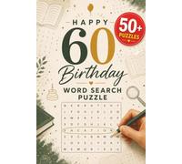 Happy 60th Birthday Word Search Puzzle: Perfect 60 Birthday Gift