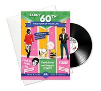 HAPPY 60th STORY of YOUR LIFE - 24 Page Booklet Greeting Card For A Birthday or Anniversary and A Compilation Music CD with 15 Hit Songs From The Years 1960-1985 Plus A Download Code