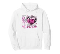 Happy 67th Birthday Crew Pink Wine 67 Years Old Queen Pullover Hoodie