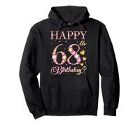 Happy 68th Birthday 68 Years Old Men Women Birthday Party Pullover Hoodie