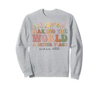 Happy 70th Bday Making The World A Better Place Since 1955 Sweatshirt
