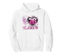 Happy 76th Birthday Crew Pink Wine 76 Years Old Queen Pullover Hoodie