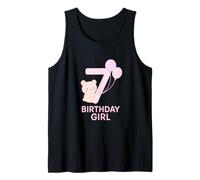 Happy 7th Birthday Bear Artwork Tank Top