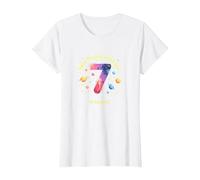 Happy 7th Trip Around The Sun Birthday Gift T-Shirt, Women, White, XL