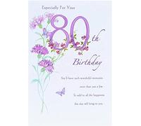 Happy 80th Birthday, Birthday Greetings Card