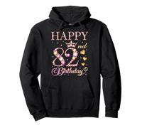 Happy 82nd Birthday 82 Years Old Men Women Birthday Party Pullover Hoodie