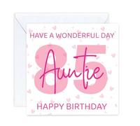 happy 85 85th Birthday auntie Card age (envelope included)