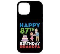 Happy 87th Birthday Grandpa 87 Years Old With Granddaughter Case for iPhone 12 mini