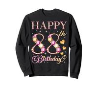 Happy 88th Birthday 88 Years Old Men Women Birthday Party Sweatshirt