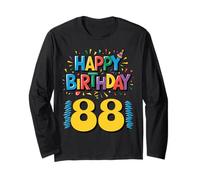 Happy 88th Birthday Apparel Fun Celebration Long Sleeve T-Shirt