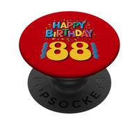 Happy 88th Birthday Apparel Fun Celebration PopSockets Adhesive PopGrip