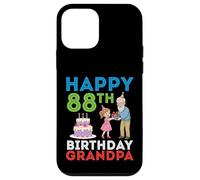 Happy 88th Birthday Grandpa 88 Years Old With Granddaughter Case for iPhone 12 mini