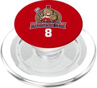 Happy 8th Birthday Boy Little Roman Warrior Ice Hockey PopSockets PopGrip for MagSafe