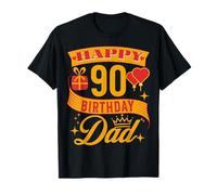 Happy 90th Birthday Dad Birthday 90 Years Old T-Shirt