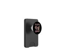 Happy 91st Birthday 91 Years Old Men Women Birthday Party PopSockets PopWallet for MagSafe