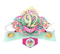 Happy 92nd Birthday 92 Today Pop-Up Greeting Card Love Kate's Pop Up Cards Her POP215MC92