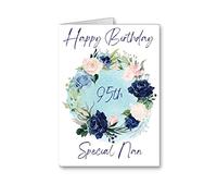 Happy 95th 95 Birthday nan CARD pretty floral flowers