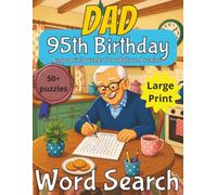 Happy 95th Birthday Dad Word Search: 90th Birthday Gift Dad| Present for Senior | Present for Grandpa | Birthday Gift for Dad | Wordsearch | Gifts for ... gift | Present for Grandad | Nostalgic Gift