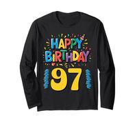 Happy 97th Birthday Apparel Fun Celebration Long Sleeve T-Shirt