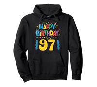 Happy 97th Birthday Apparel Fun Celebration Pullover Hoodie