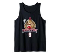 Happy 9th Birthday Boy Little Roman Warrior Ice Hockey Tank Top