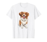 Happy and Playful Kooikerhondje Illustration T-Shirt