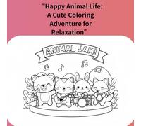 “Happy Animal Life: A Cute Coloring Adventure for Relaxation”