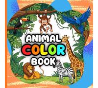 Happy Animals Coloring Book: Creative Coloring Book for Kids, Cute, Simple, and Educational Designs