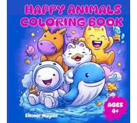 Happy Animals Coloring Book for Kids