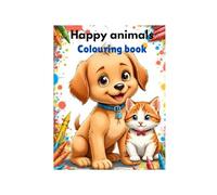 Happy animals: Colouring book