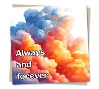 Happy Anniversary Card for a Special Someone - Always and Forever - Heartfelt and Romantic - From a Loved One, Best Friend, Partner, Husband, Wife