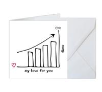 Happy Anniversary Card Valentines Day Love Birthday Her Him Girlfriend Boyfriend Wife Husband Partner Couple Romantic Cute Sweetheart Note Unique Heartfelt Gift Message14x14 cm