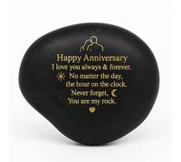 Happy Anniversary Rock - Heartwarming You Are My Rock Wedding, Inspiring Anniversary Keepsake For Her, Aniversary Presents for Him, Aniversary Present for Couple