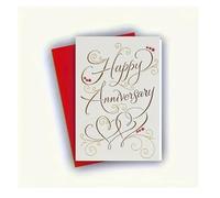 Happy Anniversary Romantic Heartfelt Card for Couples, Perfect for The One I Love Husband Wife Spouse Him Her Special Occasion Comes With Red Envelope