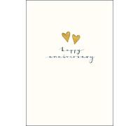 Happy Anniversary Simple Gold Foil Greeting Card Quality Cards