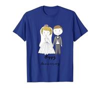 Happy Anniversary T-Shirt T-Shirt, Men, Royal Blue, X-Large